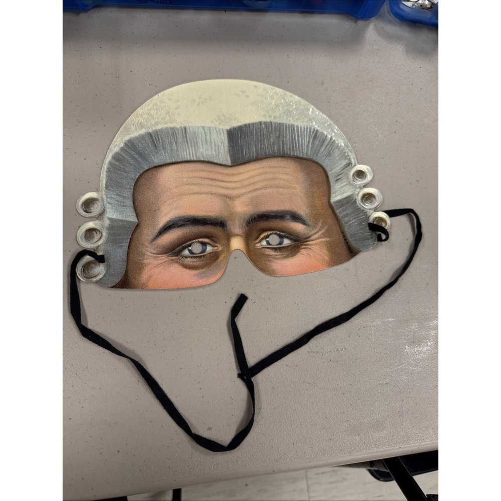 The Counsel Victorian Diecut Paper Mask, Halloween/Masquerade/Costume